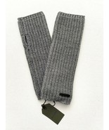 ALLSAINTS Half Cardigan Stitch Knit Arm Warmers Grey Marl - £93.42 GBP