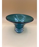 WENDY HANNAM Cobalt Teal Blue 4” Vase Jam Factory Australia Art Glass - £62.12 GBP