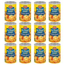 Del Monte Canned Mandarin Oranges No Sugar Added, 15 Ounce (Pack of 12) - £40.89 GBP