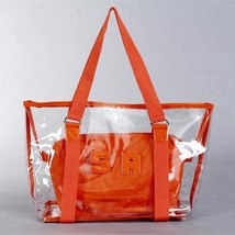 Candy color Transparent Bags Summer Package PVC clear Beach Bag Jelly Bag Crysta - £26.19 GBP
