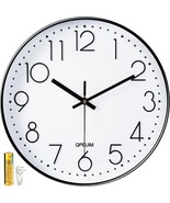 12 Inch Wall Clock Battery Operated Large Stereoscopic Dial Ultra Quiet ... - £10.89 GBP