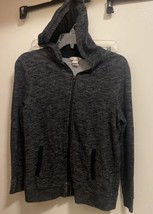 H&amp;M Basic Kids Hoodie Hooded Jacket M 10 12 Dark Gray Chest 34” - £7.57 GBP