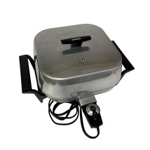 Sunbeam Electric Skillet Vented Lid Aluminum Frypan Buffet Style Model 425A - £29.40 GBP