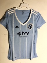Adidas Women&#39;s MLS Jersey Kansas City Sporting Team Light Blue sz S - £6.72 GBP