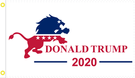 DONALD TRUMP 2020 LION US USA AGAIN 45TH PRESIDENT PATRIOTIC FLAG U.S. 3... - £14.85 GBP