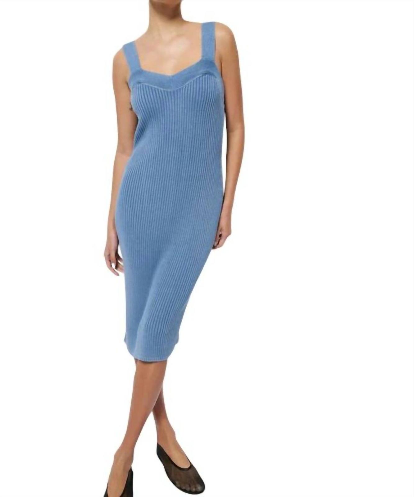 Nation Ltd Caresse Dress Faded Denim - $113.00