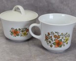 Corelle Indian Summer Cream and Sugar Bowl with Plastic Lid - $17.63