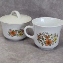 Corelle Indian Summer Cream and Sugar Bowl with Plastic Lid - £13.94 GBP