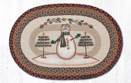 Earth Rugs OP-81 Moon &amp; Star Snowman Oval Patch 20&quot; x 30&quot; - £38.78 GBP