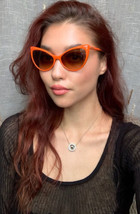 Tom Ford  Cat Eye Orange Retro Women&#39;s Sunglasses - £119.87 GBP
