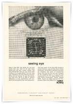 Print Ad King Radio Corp Avionics Seeing Eye Vintage 1967 Advertisement - $9.70