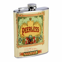 Vintage Cigar Box Poster D3 Flask 8oz Stainless Steel Hip Drinking Whiskey - £11.69 GBP