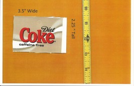  Medium Square Size Coca Cola DIET Caffeine Free LOGO Soda Machine Flavor Strip - £3.21 GBP