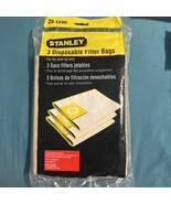 Stanley 25-1230 Disposable Filter Bags 3-Pack for 4-5 Gallon Medium Filt... - $22.19 CAD