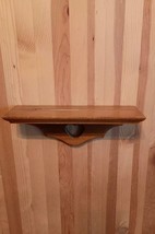 Small Wood Wall Heart Shelf With Plate Groove 10 3/4&quot;x 3 1/4&quot; 4&quot;high - £11.30 GBP