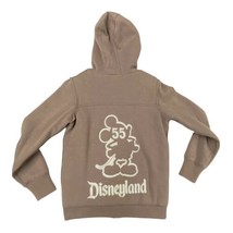 Disney Parks Disneyland 55th Anniversary Sherpa Lined Jacket Small Taupe... - £17.41 GBP