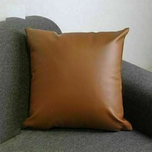 Soft Pillow Cover 100% Lambskin Leather Glitter New Decent Genuine Home Decor - £35.08 GBP