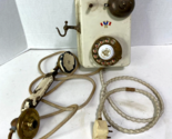 LM Ericsson Antique 1895 Wall Hanging Landline Corded Telephone, Beige M... - $329.95