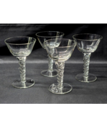 Vintage Twisted Stem 5&quot; Barware Aperitif Liqueur Glass UNKNOWN MAKER - S... - $31.41 CAD