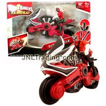Year 2011 Power Rangers Samurai Vehicle Set - FIRE DISC CYCLE with Red Ranger - £35.95 GBP