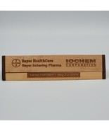 Bayer Schering Pharma Wooden Pen Holder Pharmaceutical Promotional Ioche... - $10.69