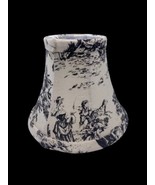 Toile Lamp Shade Vintage Mini Black &amp; White French Country Romantic 5&quot; - $27.69