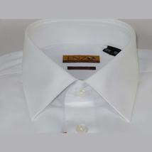 Mens ENZO Egyptian Soft Cotton Dress Shirt Barrel Cuff Wrinkle Free 61101 White image 7