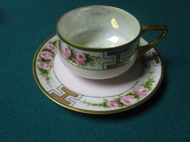 ROSENTHAL DONATELLO PATTERN GERMANY CERAMIC PINK FLORAL CUP AND SAUCER [... - $54.45