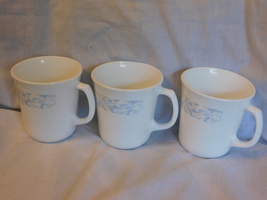 3 ea Corning ware Sand &amp; Sea Coffee Mugs Cups - £3.93 GBP