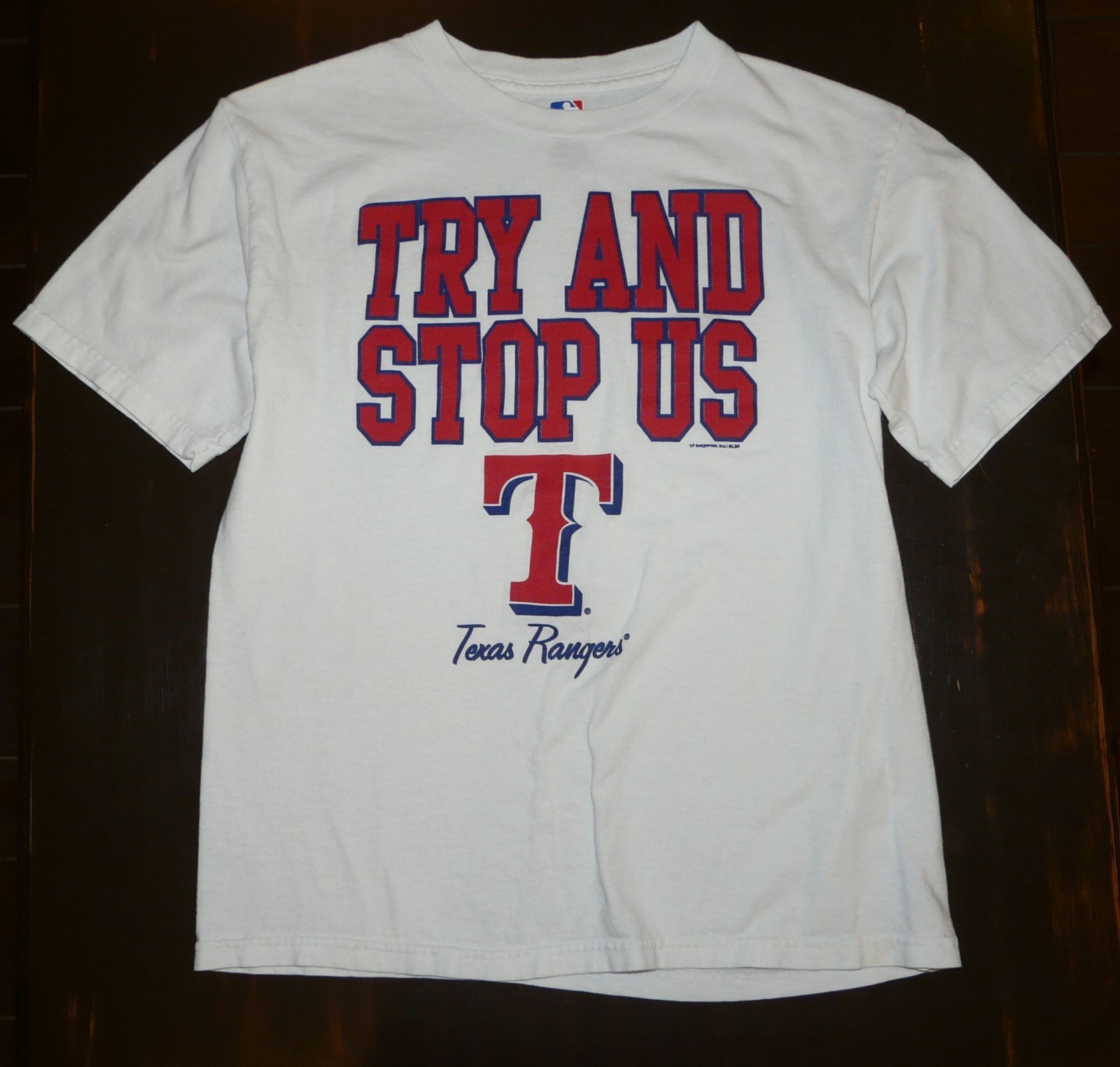 Texas Rangers &quot;Try And Stop Us&quot; Youth T-Shirt Large - $14.70