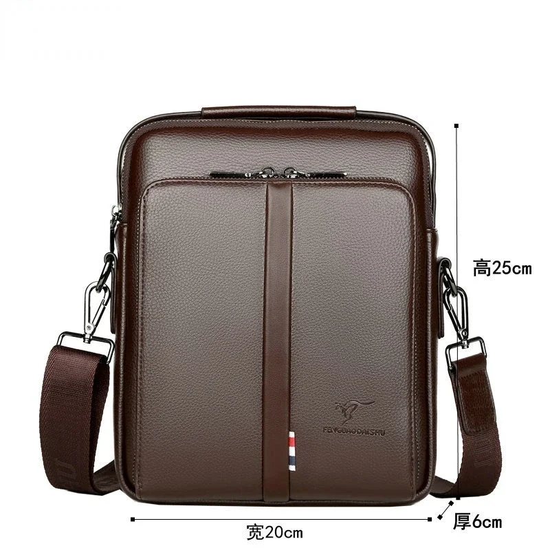 Fashion Shoulder Messenger Men Bag Pu Leather Office Work Business for Handbag B - £37.57 GBP