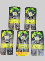 5 Packs Schick Xtreme3 Pivot Ball Disposable Razors Brand New Sealed - $22.97
