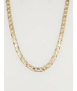 14k Yellow Gold Tiger Eye Link Chain Necklace  - £900.60 GBP