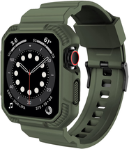 Rugged Apple Watch Band Strap Bumper Case Shockproof IWatch Ultra SE 8 7 6 5 4 3 - £20.07 GBP+