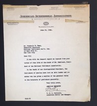 1924 Horace Swetland Condolence Letter Typed &amp; Signed by V.D.L. Robinson... - £15.05 GBP