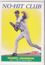 M) 1991 Score Baseball Trading Card - No-Hit Club - Randy Johnson #700 - £1.56 GBP