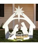Nativity Scene Christmas Holy Family 4-Foot Yard Decoration Water Resist... - £99.88 GBP