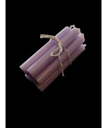 Lavender mini purple taper candles bundle of 8 candles candle stick spel... - $149.76 MXN