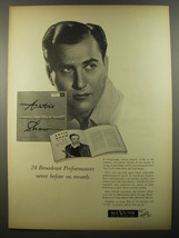 1954 RCA Victor Artie Shaw Record Album Ad - 24 Broadcast performances - £14.74 GBP