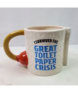 Vintage Spencer Gifts Coffee Mug Toilet Paper Plunger 4.5 Inch Tall - $540.84 MXN
