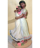 African Prince &amp; Princess Ceramic Ebony Figurine by: Shiah Yih  - $5.00