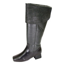 PEERAGE Mira Women Wide Width Leather Knee High Dress Boots - £103.74 GBP