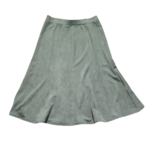 Southern Lady Classic Midi Pull On Skirt ~ Sz S ~ Green ~ Stretch - £16.17 GBP