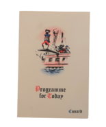 Cunard RMS Queen Elizabeth 1960 Vintage Programme of Events Cabin Class ... - €17,35 EUR