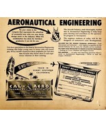 1949 Aviation Cal-Aero Institute Advertisement Aeronautical Engineering CA - $44.14 CAD