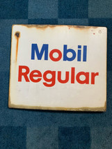 Vintage Mobile Gas Pump Face Sign Dial Porcelain Enamel Pegasus A - £197.51 GBP