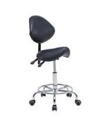 Ergonomic Saddle Stool Chair With Backrest Swivel Hydraulic For Dental - $131.99