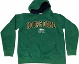 Vtg Notre Dame Combattant Irlandais Vert Capuche Adulte Homme S/M Foot L... - $19.80
