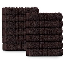 Lavish Touch 100% Egyptian 2 Ply Cotton 700 GSM Mosaic Pack of 12 Wash Towels Gr - £22.00 GBP