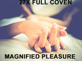 An item in the Everything Else category: FULL COVEN 100x MAGNIFIED PLEASURE & PERFORMANCE Magick 925 LED BY 98 Witch